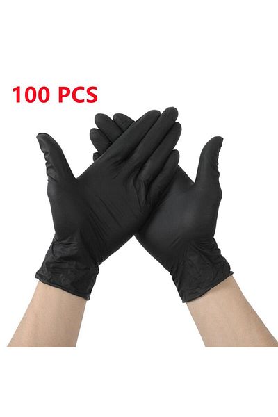 Choice Xl Black 100pcs 20/50/100pcs Disposable Nitrile Gloves Black Latex Powder Free Gloves For Kitchen Di