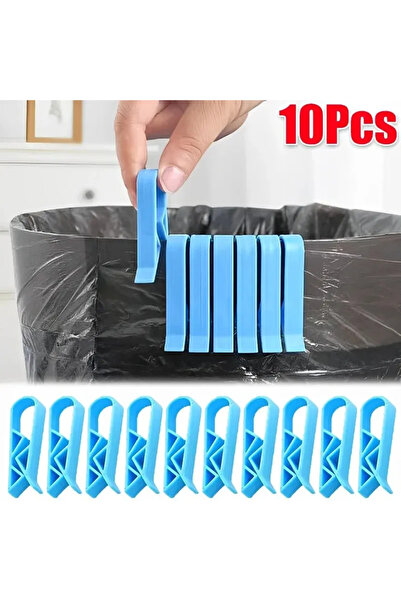 OIMG 10 قطع من مشابك تثبيت سلة المهملات، منظم للمطبخ والحمام، مشبك تخزين منزل...