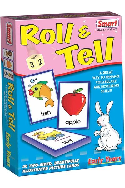 Smart Roll And Tell Fun Storytelling Dice Game For Kids, Enhances Creativity, Language & Imagination