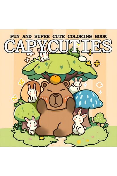 Choice CAPYCUTIES Bold-easy Patterns Coloring Book for Adults Cute Drawing Book Perfect Gift for Party a...