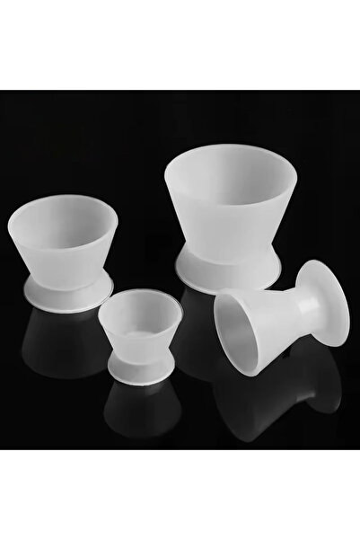 Choice 4 قطع مواد طبيب الأسنان وعاء خلط السيليكون استخدام أطباق Dappen تبييض ...