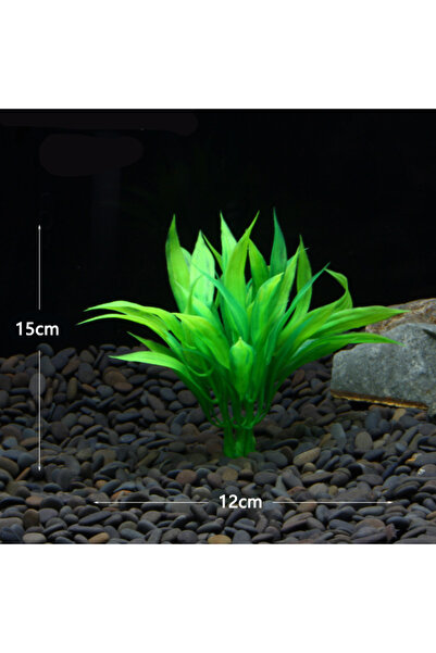 Choice1 1 قطعة من نباتات الماء البلاستيكية الاصطناعية لتزيين حوض السمك باللون...