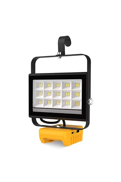 Choice مصباح عمل LED محمول 60 وات من Dewalt (بدون بطارية) مع خطاف محمول للتخي...