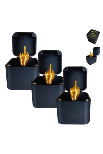 Choice 3 قطع من هدايا المقالب المثيرة للاهتمام على شكل إصبع الأوسط في صندوق ه...