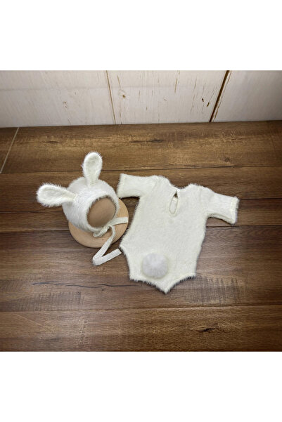 Choice5 0-1 Month white Newborn Photography Props Knitted Outfit Rabbit Doll ...