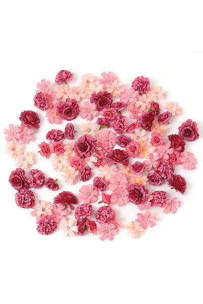 Choice Red 32pcs Artificial Flowers Heads Silk Fake Flowers For Home Room Decor Party Wedding Decoration Br