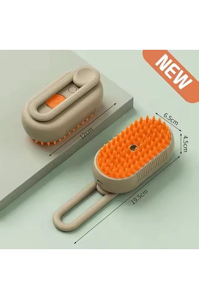 Choice Kahki 3合1 Dog Hair Brush Cat Hair Brush Electric Pet Cleaning Brush Steam Spray Brush Massage Hair R