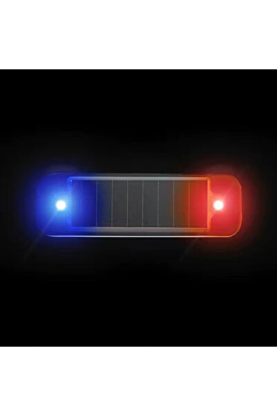 Choice21 3pcs Blue And Red Solar Power Warning Light for Car Motorcycles LED ...