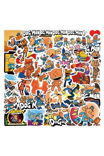 Choice army green 55Pcs/Set Anime Dog Man Stickers Toys Graffiti Decals Laptop Luggage Skateboard Waterproo