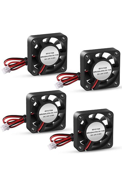 AOKIN 24V 4PCS 3D Printer Cooling Fan,4010 Blower 40X40 X 10mm Hydraulic Bearing Brushless DC 12v 24v Cool