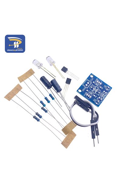 Choice MHT11 Simple 5MM LED Flash DIY Kits DC 3V-14V Circuit Electronics Suite 1.6mm Parts for Arduino B...