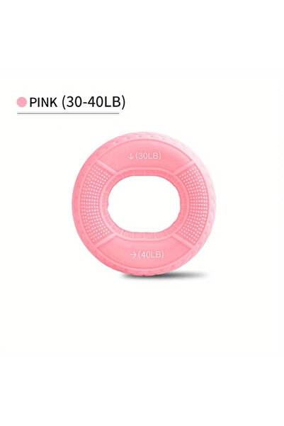 Choice حلقة قبضة يد وردية اللون لتعزيز قوة العضلات من 20 إلى 80 رطلاً