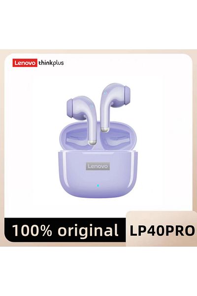 Choice LP40PRO Purple Original Lenovo LP40 Pro TWS Earphones Wireless Bluetooth 5.1 Sport Noise Reduction H