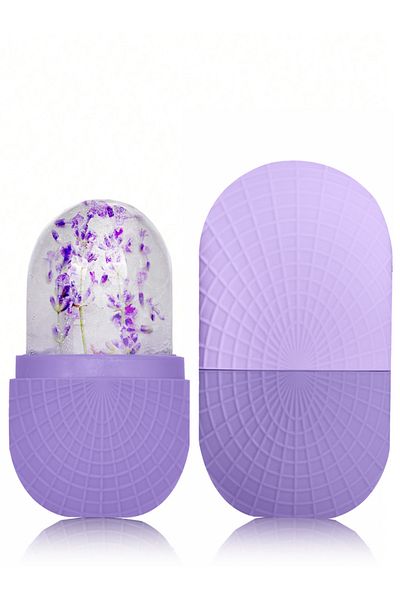 Choice 1PC-Purple Ice Roller for Face and Eyes Silicone Ice Mold, Cooling and Firming Facial Skin Ice Rolle