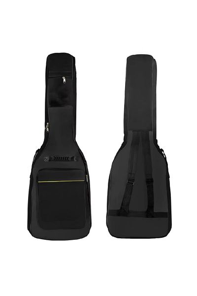 IRIN Electric Guitar Gig Bag Black Waterproof Guitar Case Double Strap Padded Bag Backpack Shoulder St...