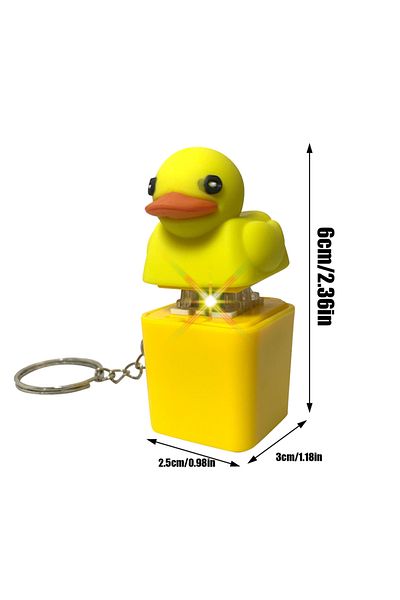 Choice 1pcs Quacky Duck Keyboard Fidget Toys Keychain Keyboard Decompression Toys Finger Button Clicker Sen