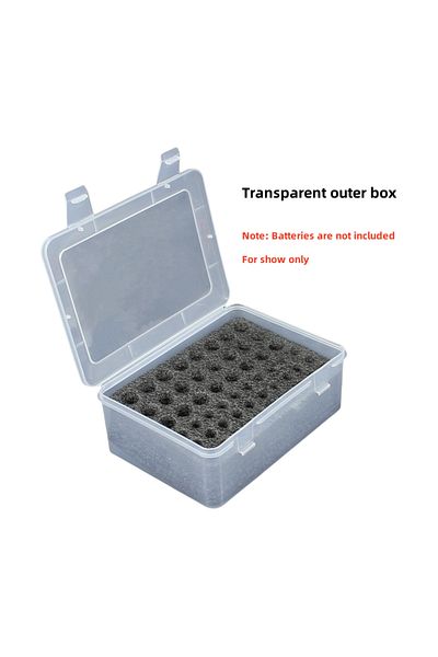 Choice Transparent White Portable Household Battery Storage Rack For 54 Aa Batteries Garage Container Drawe