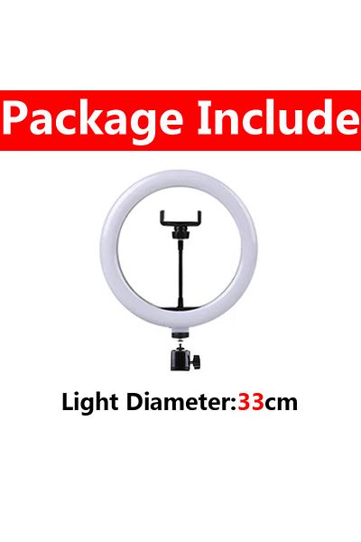 Fomscvka 33cm Only Lamp 16/26/33cm LED Selfie Ring Light with Phone Stand Dimmable led Fill Lamp Photography