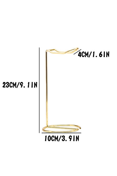 Choice حامل سماعة رأس من الفولاذ المقاوم للصدأ باللون الذهبي، رف تخزين سماعات...