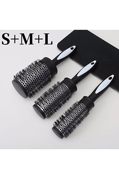 Choice مشط تصفيف الشعر الدائري SML فرشاة نايلون حرارية من أنبوب ألومنيوم أسطو...