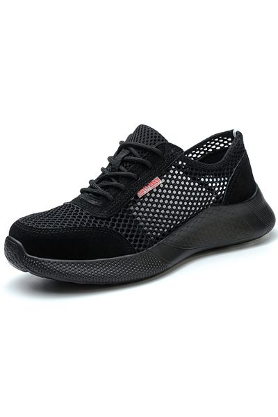 Choice 40 510black Breathable Men Work Shoes Summer Safety Shoes Lightweight Protective Sneakers Safety Ste