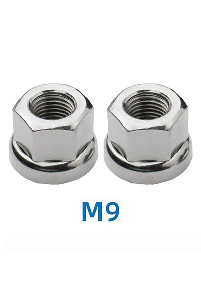 Choice 2PCS M9 2PCS Bikes Crew Nut Bicycle Screw M9 M10 3/8 Screw Nut For MTB Bikes Hubs Series Motors Hub