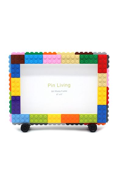 Choice 6 inch BJM64 1PC DIY Colorful Building Blocks Handmade Photo Frame Photo Stand Gift