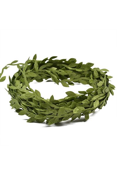 Choice 20M A01 10/20M Silk Leaf-Shaped Handmake Artificial Green Leaves Faux Vines Bathroom Decorative Diy