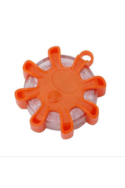 Choice 8LED Orange 8Led Flares Emergency Lights Roadside Safety Beacon Disc Flashing Warning Flare Kit With