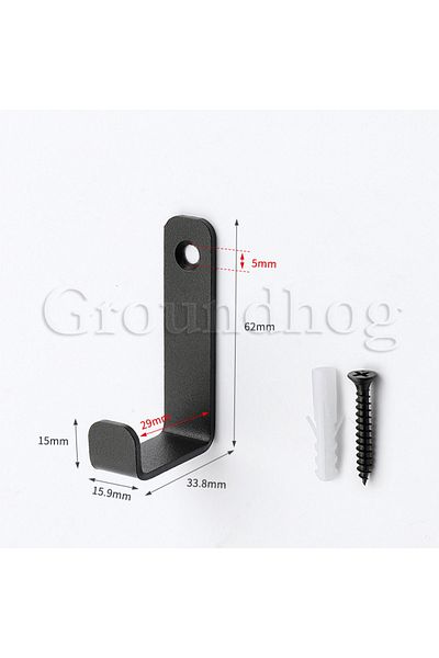 Choice 62mm 2Pcs Coat Rack Hooks Wall Mounted, Bath Towel Rope Hooks for Kitchen, Door, Cabinet, Bathroom,