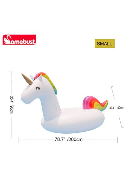 Choice WHITE Camebust Inflatable Floating Swimming Pool Floats Unicorn Rider Animal Pool Floatsing Water Lo