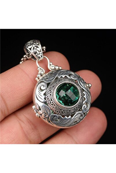 Choice1 AL18508-قلادة صندوق غاوو فضية عتيقة يمكن فتحها على شكل كيس من المجوهر...