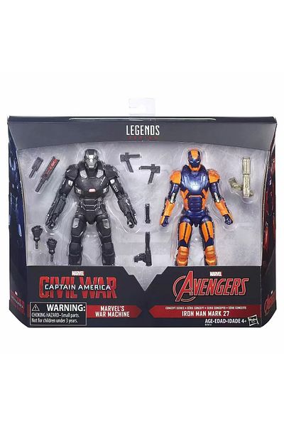 Choice With Box 01 2pcs/set Legends Ironman Mark 27 & War Machine Figure Model Toys