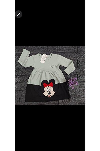 Mickey Kız Çocuk Elbise 3-8 Yaş
