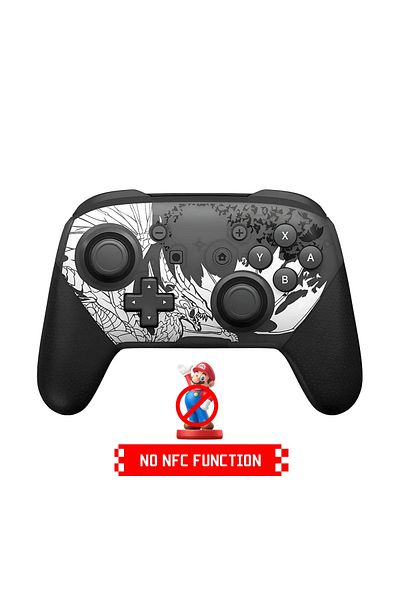 Choice وحدة تحكم لاسلكية احترافية Z-Silver متوافقة مع Switch/Switch Lite/Switch OLED، وجهاز تحكم عن بعد Switch