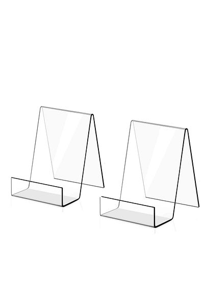 Choice 1pc Clear 1/2/6pcs Clear Acrylic Display Book Stand Easel Holder For Displaying Picture Albums, Boo