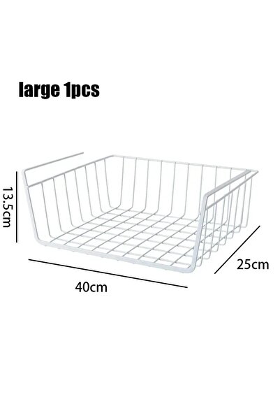 Choice1 سلة تخزين كبيرة بيضاء متعددة الوظائف معلقة مثقبة للمطبخ والحمام، رف ت...