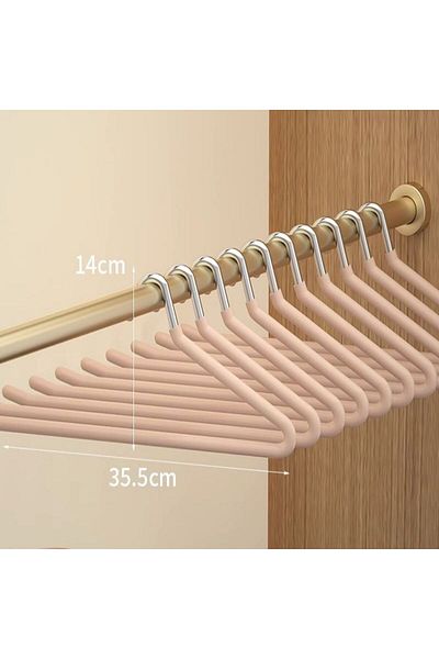 Choice 10pcs pink I KNOW High Quality 10PCS Metal Non-slip PVC Pants Hanger Grey Black White Color Skirt T