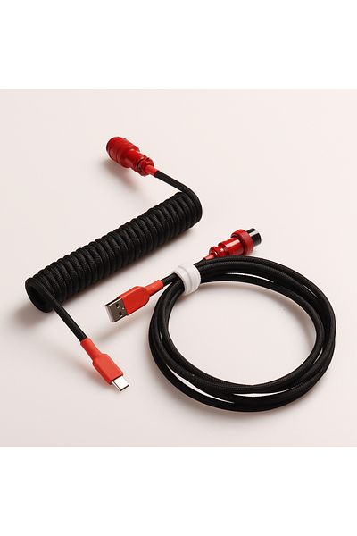 Choice 1.5m D16 LANO USB A to Type C for Mechanical Gaming Keyboard Double Sleeved Wire with GX16 Detachabl