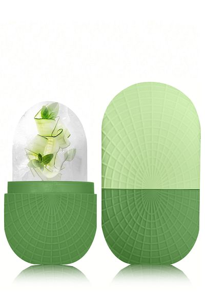 Choice 1PC-Green Ice Roller for Face and Eyes Silicone Ice Mold, Cooling and Firming Facial Skin Ice Roller