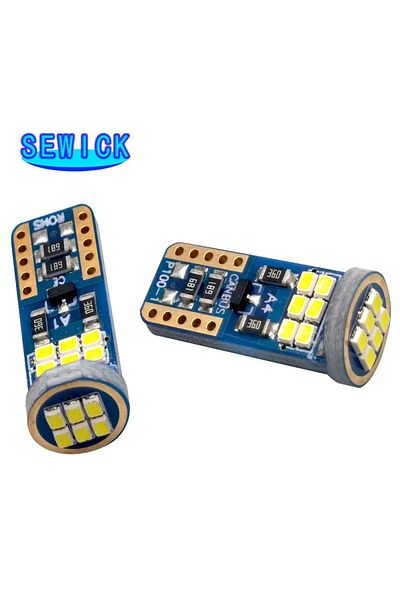 Choice 100 قطعة بيضاء W5W T10 2016 18SMD سيارة LED إسفين سيارة ضوء وقوف السيارات المصابيح الجانبية بدوره مصباح العدادات السيارات