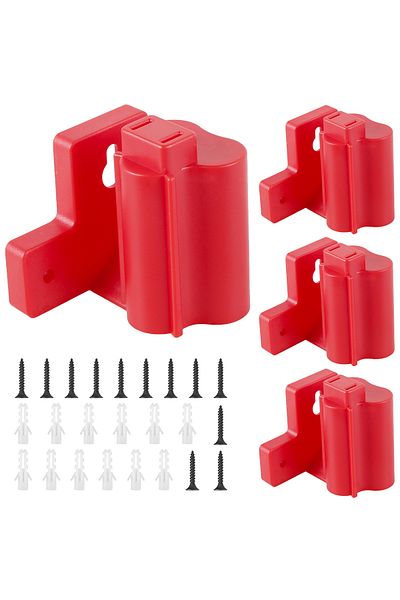 Choice 4pcs 4Pcs Battery Mount Holder Wall Mount Machine for Milwaukee M12 12V Battery Electric Tool Fit St