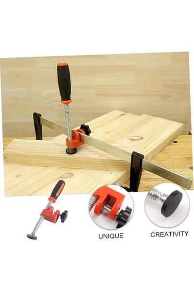 NIUXIANG 1pc Woodworking Edge Clamp, F-clamp Quick Grip Clamping Tool,industrial Metal Fixing Clamp, Woodw...