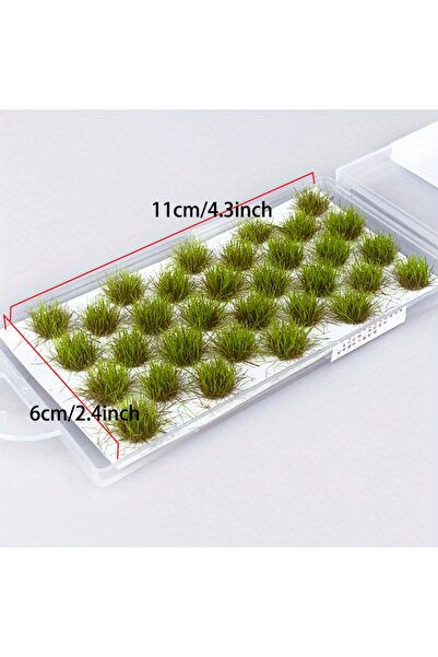 Choice مجموعة من 32 كتلة/عبوة من نموذج خصلة العشب الثابت من خصلات العشب، مجمو...