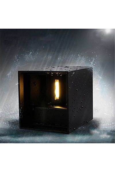 Choice 12W Cold White 6000K Black Body IP65 LED Wall Lamp Outdoor Sconce Balcony Porch Light Garden Yard Ai