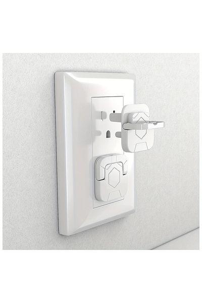 Choice WHITE 50pcs Outlet Covers Baby Proofing Safety -Child Secure Electric Plug Protectors With Hidden Ha