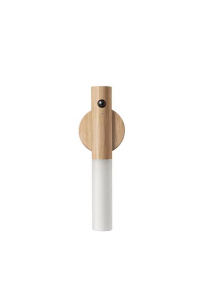 Choice Ash Wood 1pc Intelligent Human Body Induction Night Light, LED Rechargeable Corridor Cabinet Wall Li