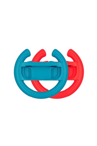 Choice Blue Red GAMINJA Nintendo Switch Racing Steering Wheels Grip For Joy-Con Controllers Easy to Grip Sm