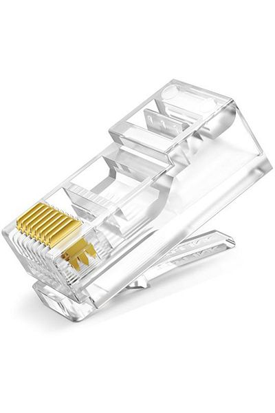 KZHITE Other 50pcs 50/100pcs Category 5 Crystal Head Unshielded 8p8c Gold-plated Network Rj45 Network Cable