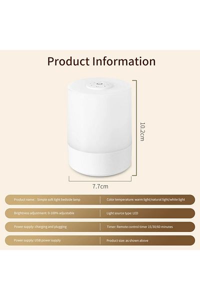 Choice A Bedside Led Night Lights Dimmable Charging Desktop Night Lamps Touch Reading Led Table Lamps Bedr.